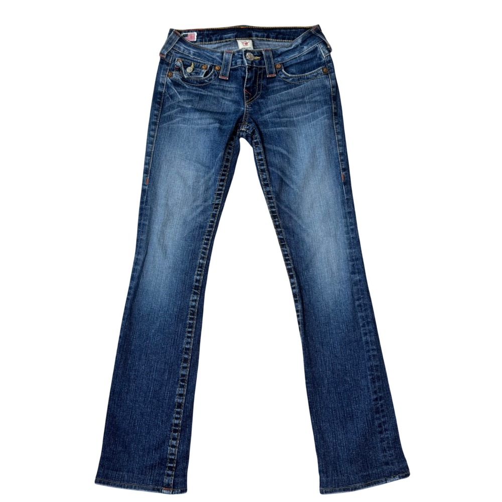 Vintage True Religion Billy Low Rise Bootcut Jeans Women's Size 26 Y2K - Picture 2 of 7